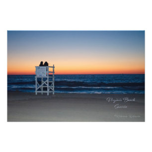 Virginia Beach Sunrise Foto Afdruk