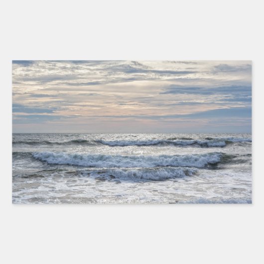 Virginia Beach Sunrise Rechthoekige Sticker (Voorkant)