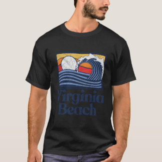 Virginia Beach Surfer Beach Wave T-shirt