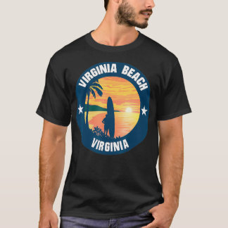 Virginia Beach Surfing Summer Beach Surfer T-shirt