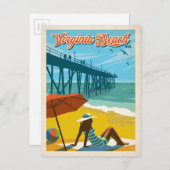 Virginia Beach, VA Briefkaart (Voorkant / Achterkant)
