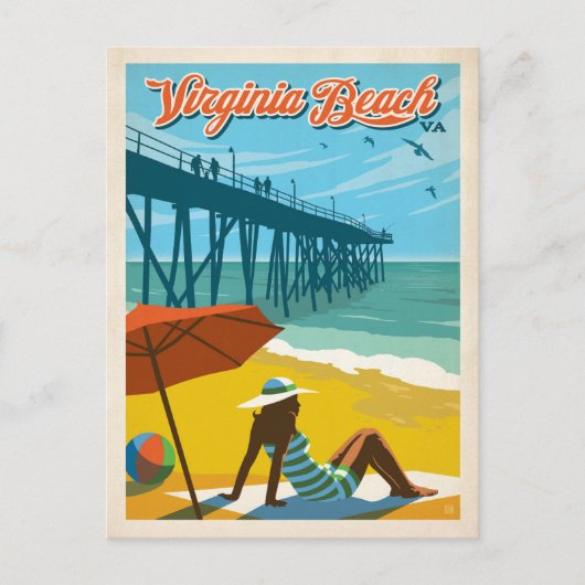 Virginia Beach, VA Briefkaart (Voorkant)