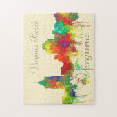 Virginia Beach Vi ‏ ginia Skyline SG Legpuzzel (Verticaal)