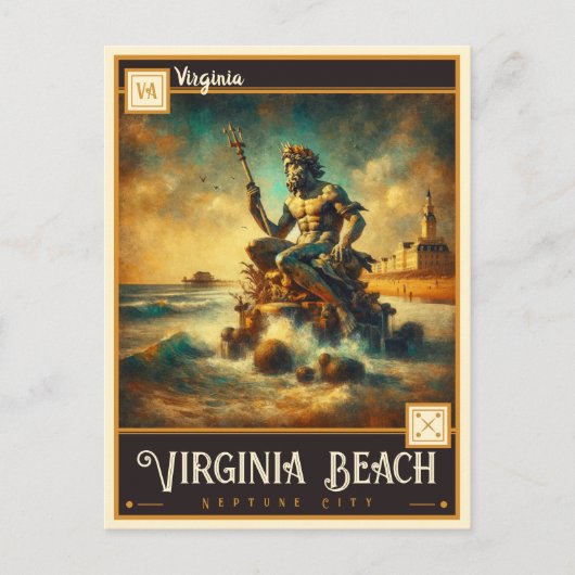 Virginia Beach, Virginia |  BRIEFKAART (Voorkant)