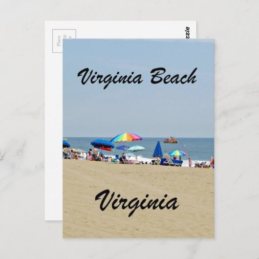 Virginia Beach, Virginia Briefkaart (Voorkant / Achterkant)