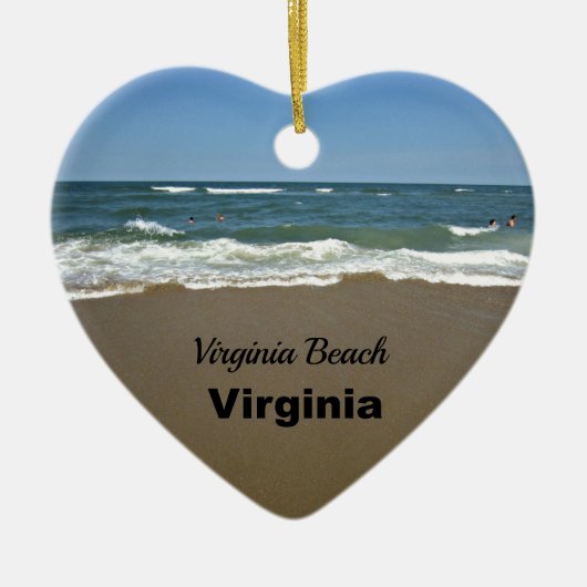 Virginia Beach, Virginia Keramisch Ornament (Voorkant)