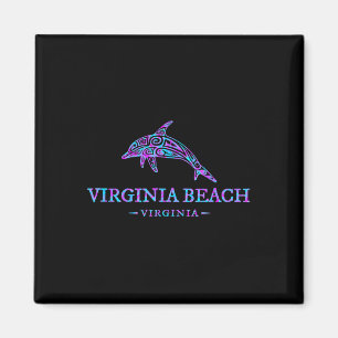 Virginia Beach Virginia kleurrijke dolfijn vakanti Magneet