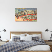 Virginia Beach, Virginia - Large Letter Scenes Canvas Afdruk (Insitu (Slaapkamer))