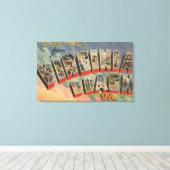 Virginia Beach, Virginia - Large Letter Scenes Canvas Afdruk (Insitu (Houten vloer))