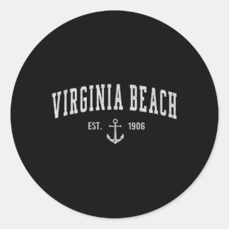Virginia Beach Virginia Ronde Sticker