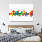 Virginia Beach Virginia Skyline Canvas Afdruk (Insitu (Slaapkamer))