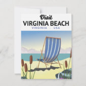 Virginia Beach Virginia USA reisposter (Voorkant)