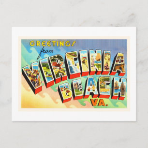 Virginia Beach Virginia VA Carte postale Vintage v