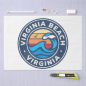 Virginia Beach Virginia VA  Nautical Waves Tissuepapier (Craft)