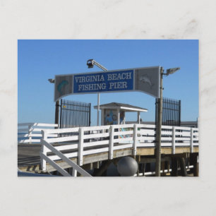 Virginia Beach Vissen Pier Briefkaart