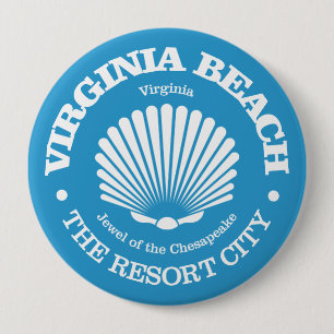 Virginia Beach (zeeschelp) Ronde Button 4,0 Cm