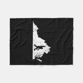 Virginia Bigfoot Sasquatch Funny Appalachian Men K Fleece Deken (Voorkant (Horizontaal))