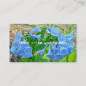 Virginia Bluebells Coordinating Items Visitekaartje (Achterkant)