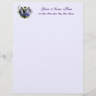 Virginia Bluebells Wilde Bloemen Persoonlijk Briefhoofd