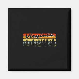 Virginia-bos zonsondergang bomen hut thema souveni magneet
