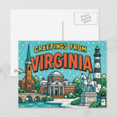 VIRGINIA-Briefkaart Briefkaart (Voorkant / Achterkant)