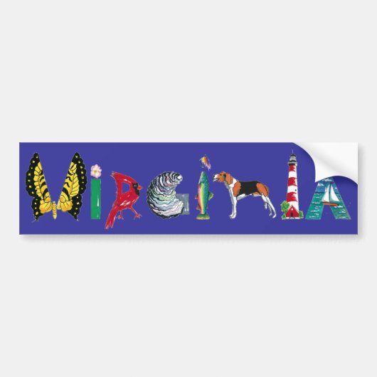 Virginia bumpersticker (Voorkant)