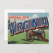Virginia Cannon History Capitol Briefkaart (Voorkant / Achterkant)