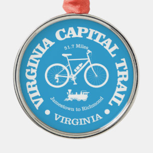 Virginia Capital Trail (fietser) Metalen Ornament