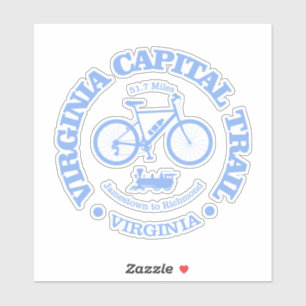Virginia Capital Trail (fietser) Sticker