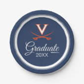 Virginia Cavaliers | Afstuderen Papieren Bordje (Voorkant)