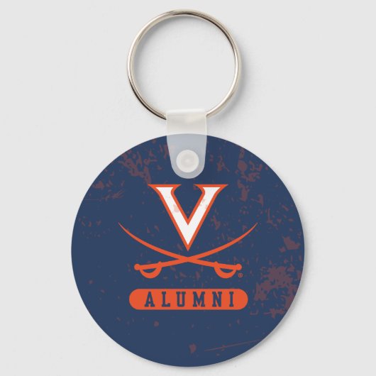 Virginia Cavaliers Alumni Distress Sleutelhanger (Voorkant)