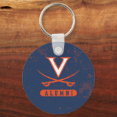 Virginia Cavaliers Alumni Distress Sleutelhanger (Voorkant)