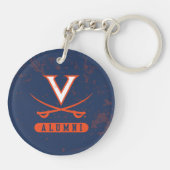 Virginia Cavaliers Alumni Distress Sleutelhanger (Achterkant)
