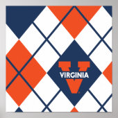 Virginia Cavaliers Argyle Poster (Voorkant)