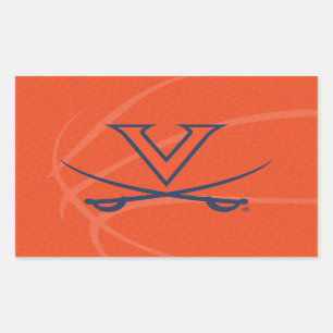 Virginia Cavaliers Basketbal Rechthoekige Sticker