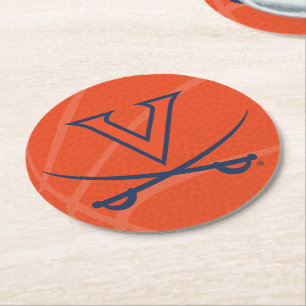 Virginia Cavaliers Basketbal Ronde Kartonnen Onderzetter