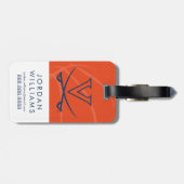 Virginia Cavaliers Basketball Bagagelabel (Achterkant horizontaal)