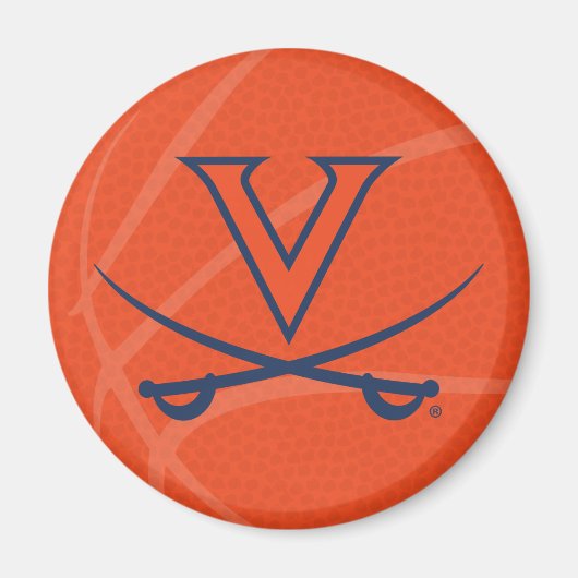 Virginia Cavaliers Basketball Magneet (Voorkant)