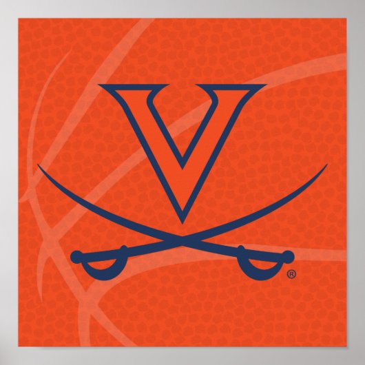Virginia Cavaliers Basketball Poster (Voorkant)
