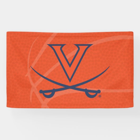 Virginia Cavaliers Basketball Spandoek (Horizontaal)
