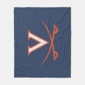 Virginia Cavaliers Carbon Fiber Fleece Deken (Voorkant)
