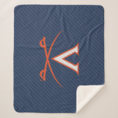 Virginia Cavaliers Carbon Fiber Sherpa Deken (Voorkant)