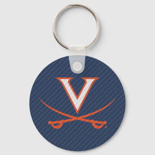 Virginia Cavaliers Carbon Fiber Sleutelhanger
