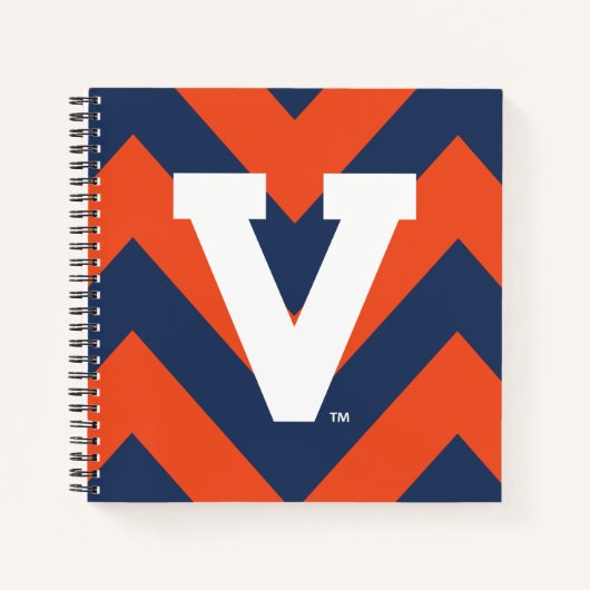 Virginia Cavaliers Chevron Notitieboek (Voorkant)