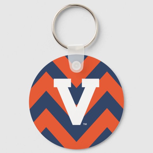 Virginia Cavaliers Chevron Sleutelhanger (Voorkant)