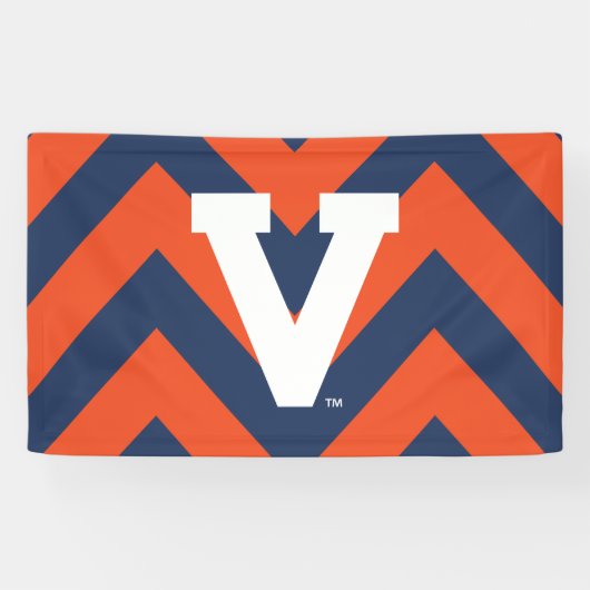 Virginia Cavaliers Chevron Spandoek (Horizontaal)