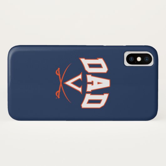 Virginia Cavaliers Dad Case-Mate iPhone Case (Achterkant (horizontaal))
