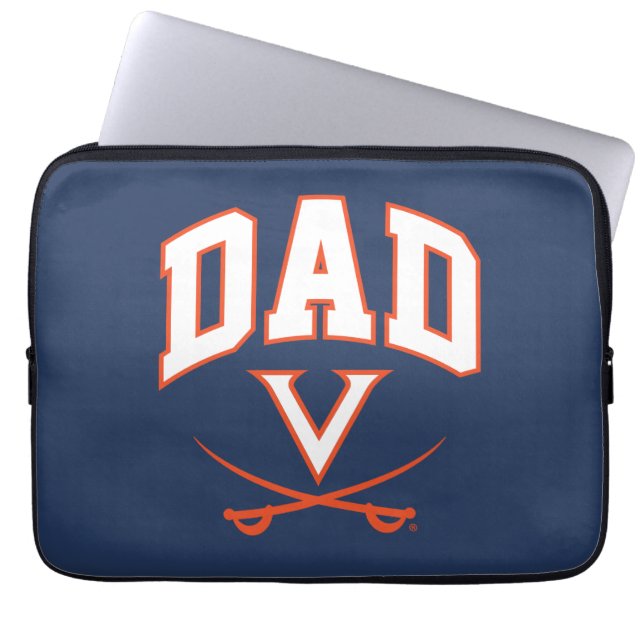 Virginia Cavaliers Dad Laptop Sleeve (Voorkant)