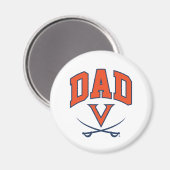 Virginia Cavaliers Dad Magneet (Voorkant / Achterkant)