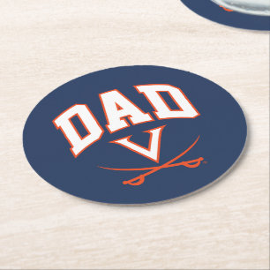 Virginia Cavaliers Dad Ronde Kartonnen Onderzetter